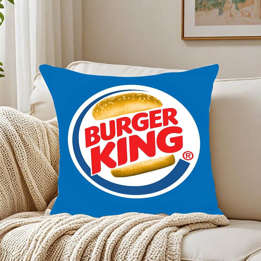 Burger King Pillow Case Pattern Printed Pillowcase For Living Room Sofa Cushion Cover & Bedroom Decor