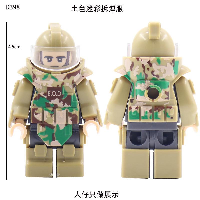 Militär Baustein Puppenzubehör Tarnung Bombenentschärfung Kleidungsteile Ersatzteile Kinderspielzeug Zusammenbau Baustein