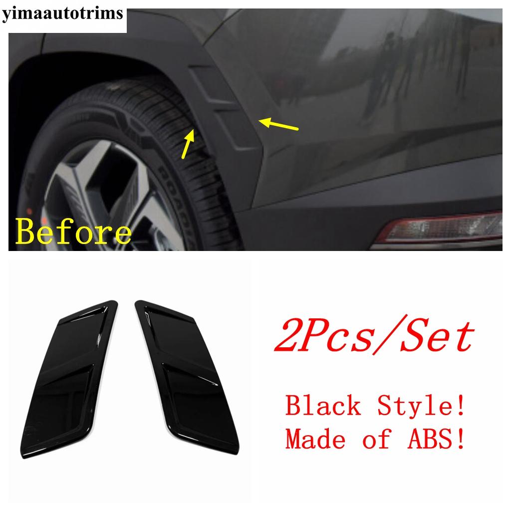 Side Air Flow Fender Panel Decoration Protection Cover Trim For Hyundai Tucson NX4 - 2026 Chrome Accessories Exterior Kit