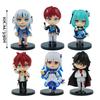 Anime 6pcs Hololive Vtuber Figure Gawr Gura Vox Model Doll Toys Gift Collection