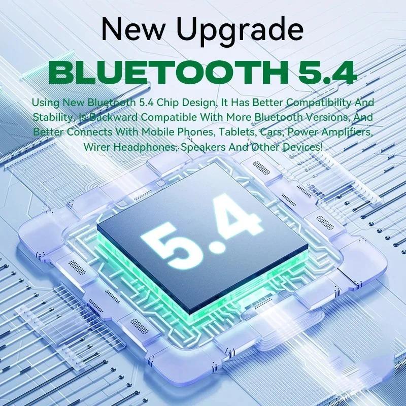 Bluetooth 5.4 Audio Receiver Wireless U Disk RCA 3.5mm AUX USB Stereo Music Adapter with Mic For Car Kit Amplifier Wired Speaker
