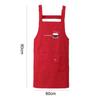 Delantal de Cocina Estilo Nórdico Para Mujer Hombre Chef Camarero Cafetería Tienda Barbacoa Peluquería Delantales Petos Accesorio de Cocina