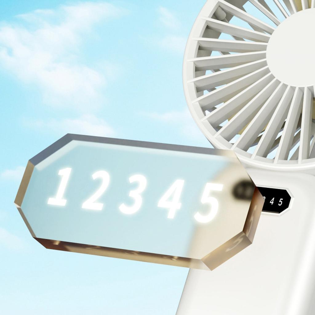 Handheld Fan With Long Battery Life, Ultra-portable Stand, Outdoor USB Charging, Hiking Hook, Small Fan