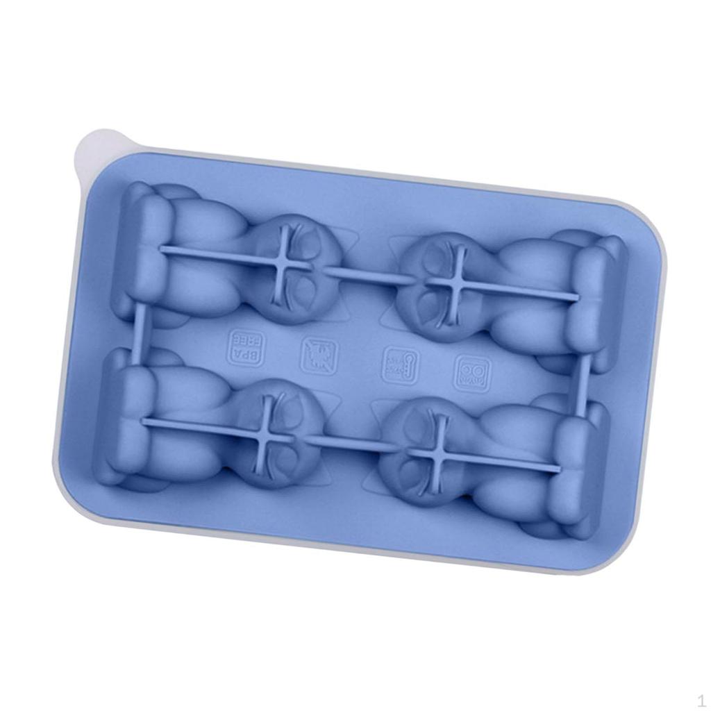 Silicone Chilled Cube Tray Portable DIY Making Tool for Tea Drink Juice black