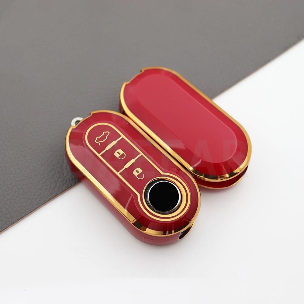 For Fiat 500 Ducato Panda 500L Punto Lancia Musa For Citroen Jumper For Peugeot TPU Car Remote Key Case Cover Shell Fob Boxer