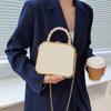 Fashion Designer Metal Square Bag Ladies Small Cell Phone Chain One Shoulder Crossbody Purse Box Evening Print Classical Solid MIT