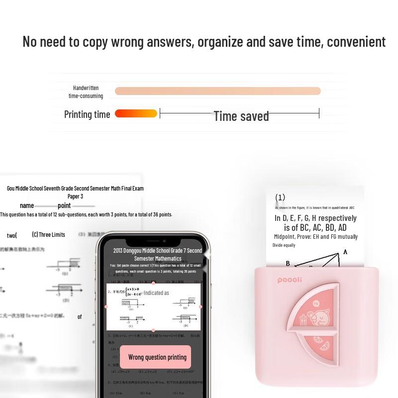 Hanyin Boli L5s Mini Portable Student Printer CN Plug (adapter Included)