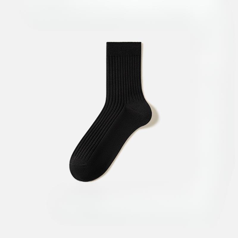 Men's Spring and Autumn Pure Cotton Anti Odor Antibacterial Anti Pilling Business Tube Socks