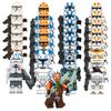 Kompatybilne Klocki Budowlane Star Wars Zestaw Minifigurek, Opakowanie 25 Sztuk Edukacyjna Zabawka Budowlana dla Chłopców, Scena Bitwy Galaktycznej