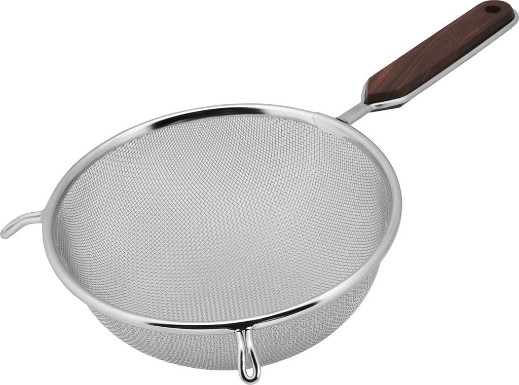 Littlewood Diana Wooden Handle Strainer, Single, 19cm, Made In Japan