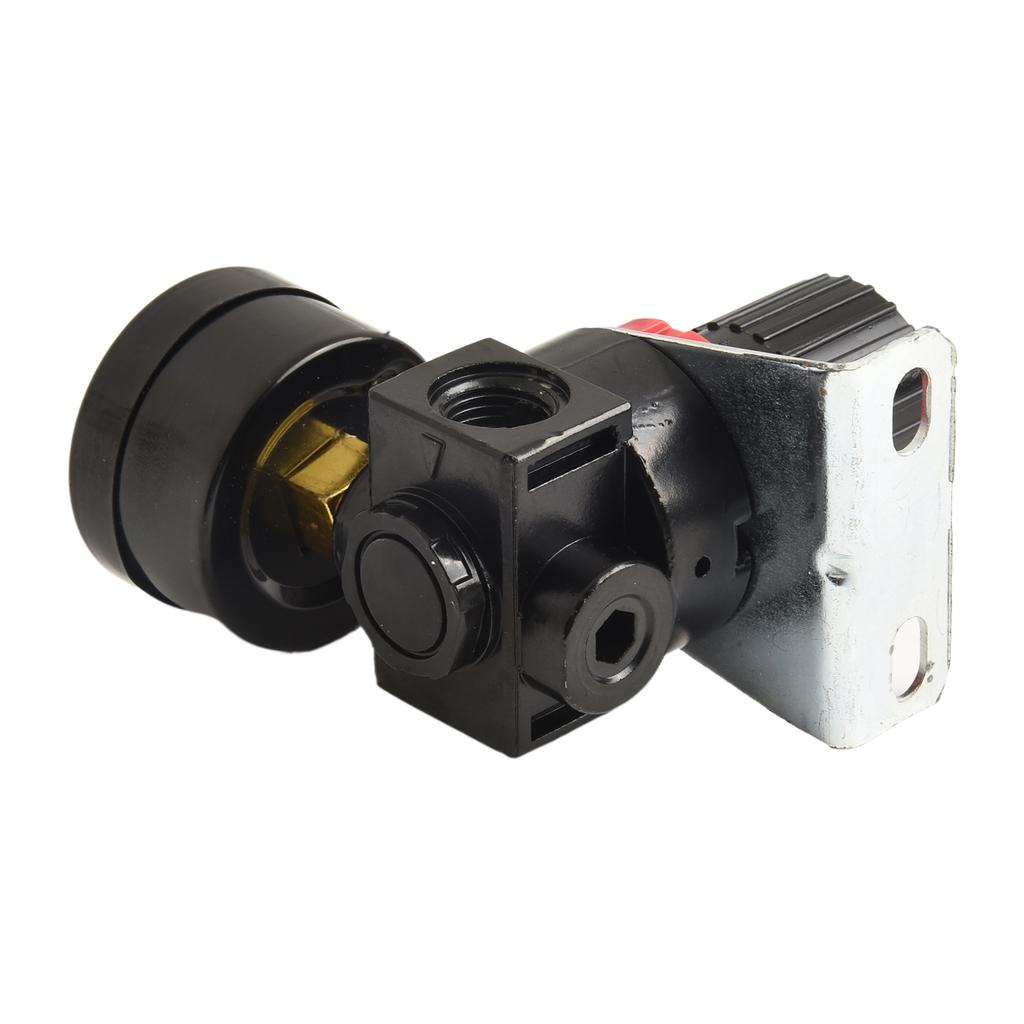 AR2000 Luftdruckregler Controller 1/4 Zoll Mit Haltebügel Für Kompressor 0,05-0,85Mpa Einstellbar