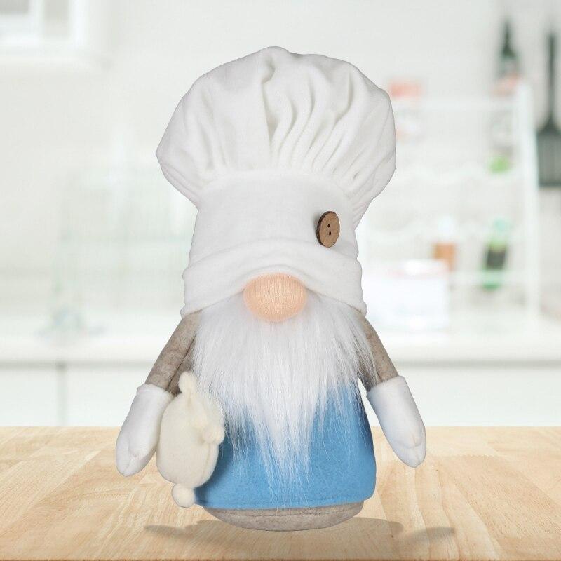 White Chef Hat Rudolph Ornament