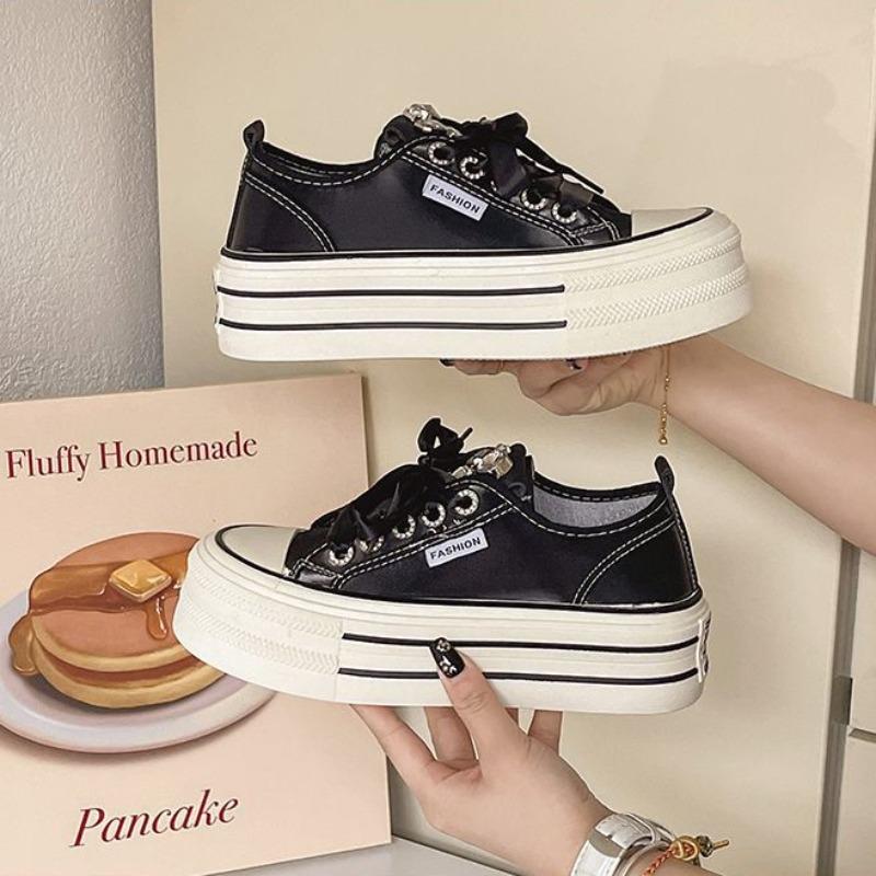 Women Shoes Woman's Canvas Shoes Spring New Versatile Soft-soled Muffin Casual  Casual Shoes for Women Sneakers Zapatos De Mujer