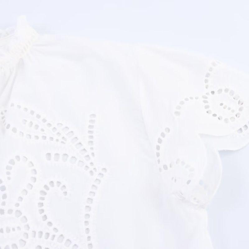 Kaslead New Women clothes Western Style Fashion Embroidery Top Half-Length Long dress 5107274 5107261