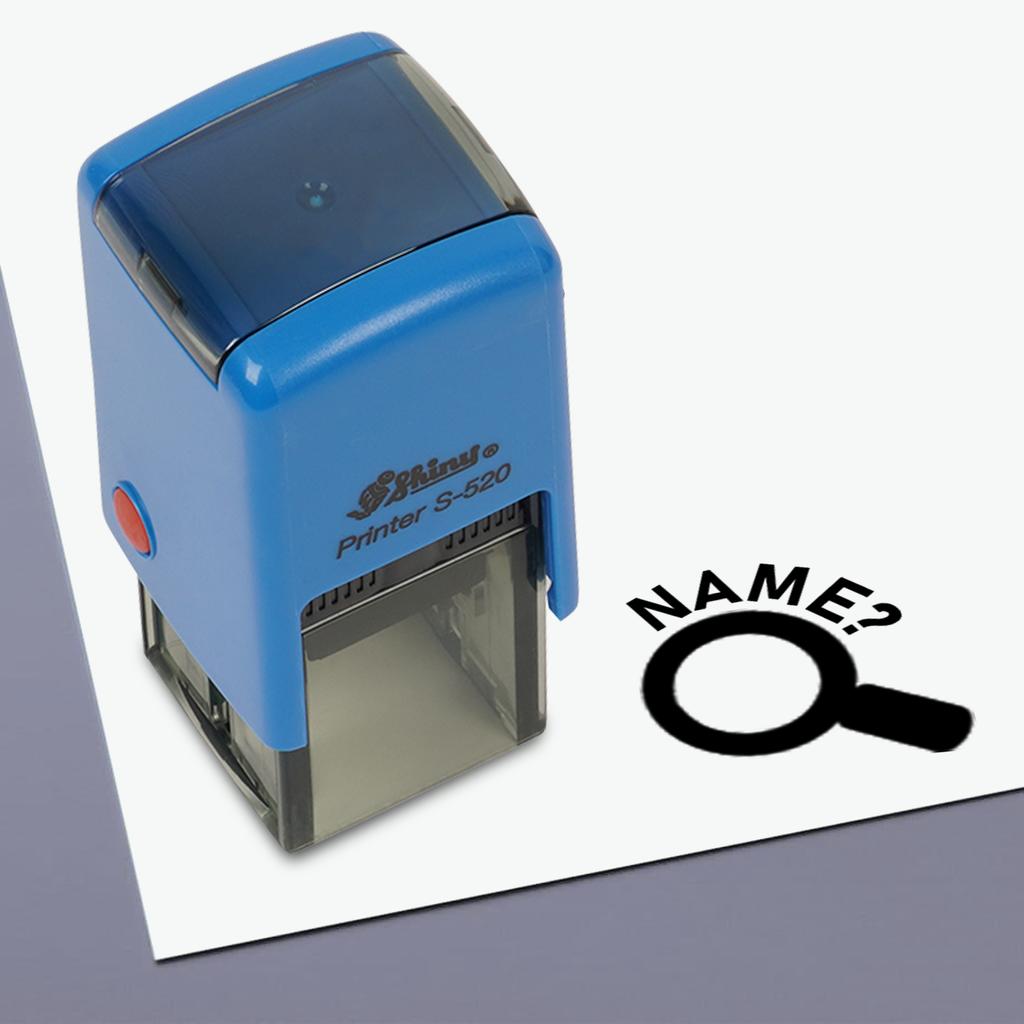 Printtoo Teachers Stamp Name (Magnifying Glass) Self,Inking Rubber Stamp Motivation Encouragement Review Messages