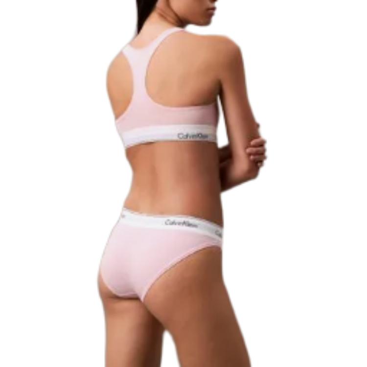 Calvin Klein Letter Soft Elastic Band Padded Wireless Bra Women bra Light-Pink F3785-691