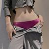 Solid Sexy Seamless No Show Thongs for Women Breathable Elastic Low Waist Ice Silk Lightweight Panties Soft Comfortable Four Season Underwear