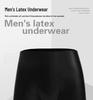 Herren Elastische Latex Boxer Briefs mit 3D-Beutel