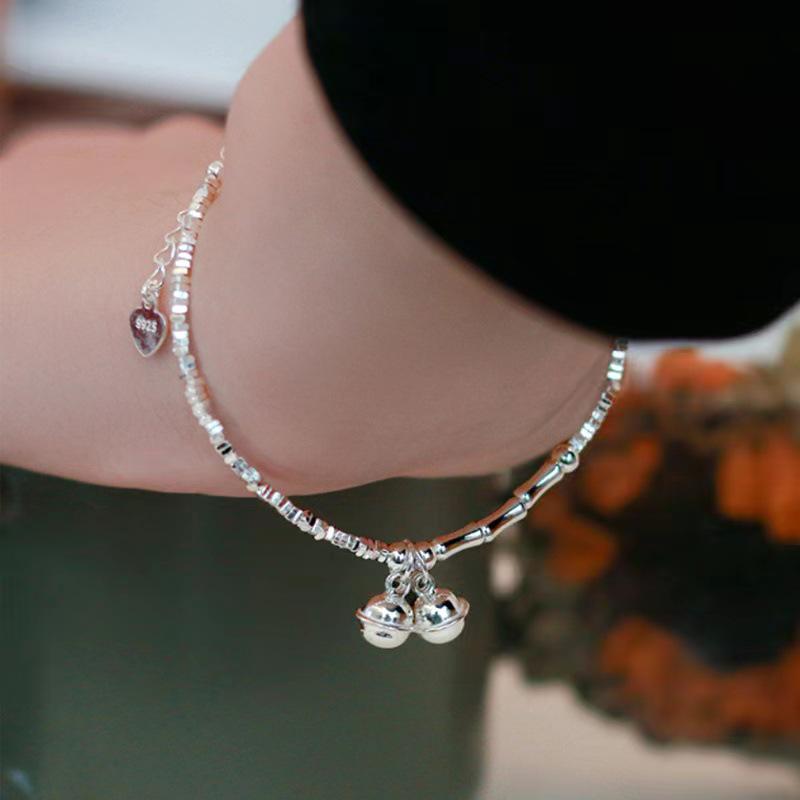 2024 Luxury Silver Fragment Hand Chain for Women - Stylish, Niche Design