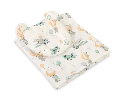 Teddy Bear Duvet and Contoured Pillow - 2-piece Set - Sky Adventure