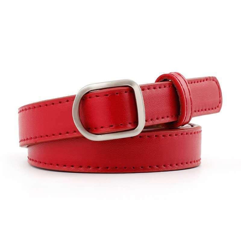 Chic Womens Korean Style Pu Belt With Eyecatching Buckle Options And Trendy Color Selections For Fall