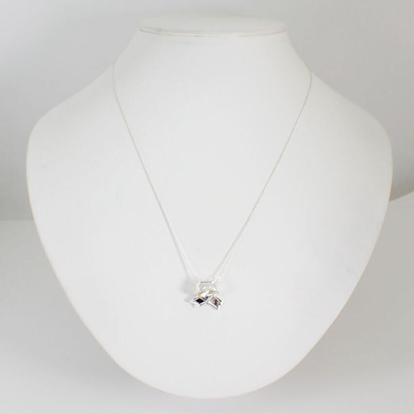 [Used] TIFFANY/Tiffany 925 Ribbon Necklace/pendant [g372-33]
