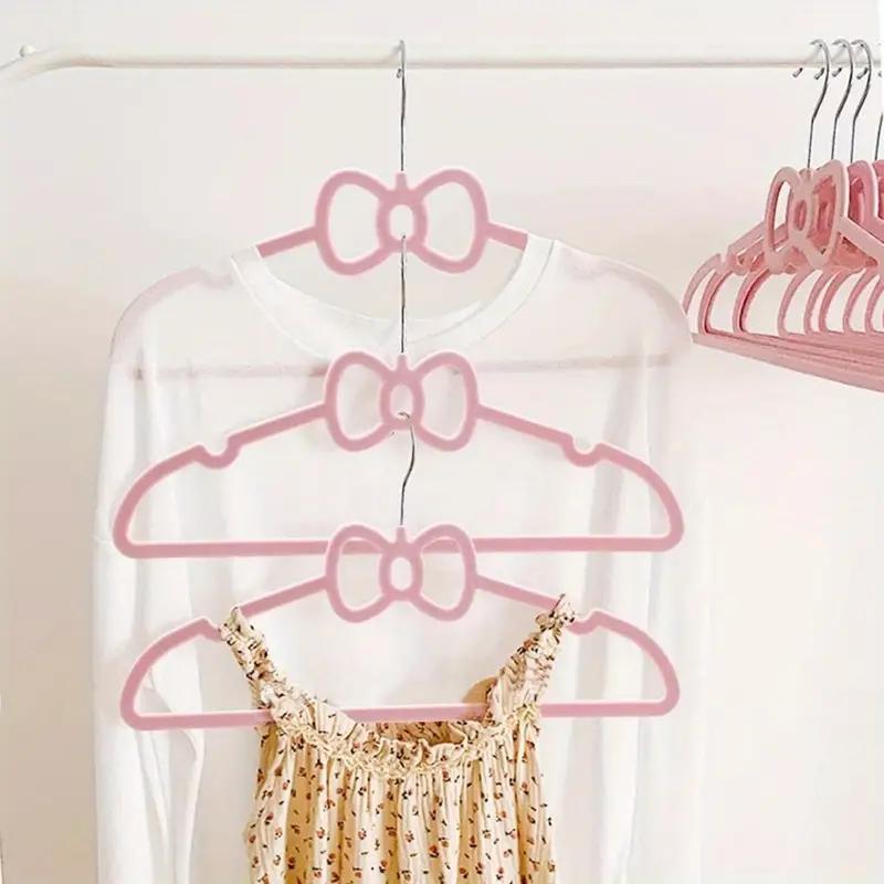 

3/12 шт. прочная вешалка для одежды ABS вешалка для одежды в форме банта, подходит для развешивания взрослой и детской одежды