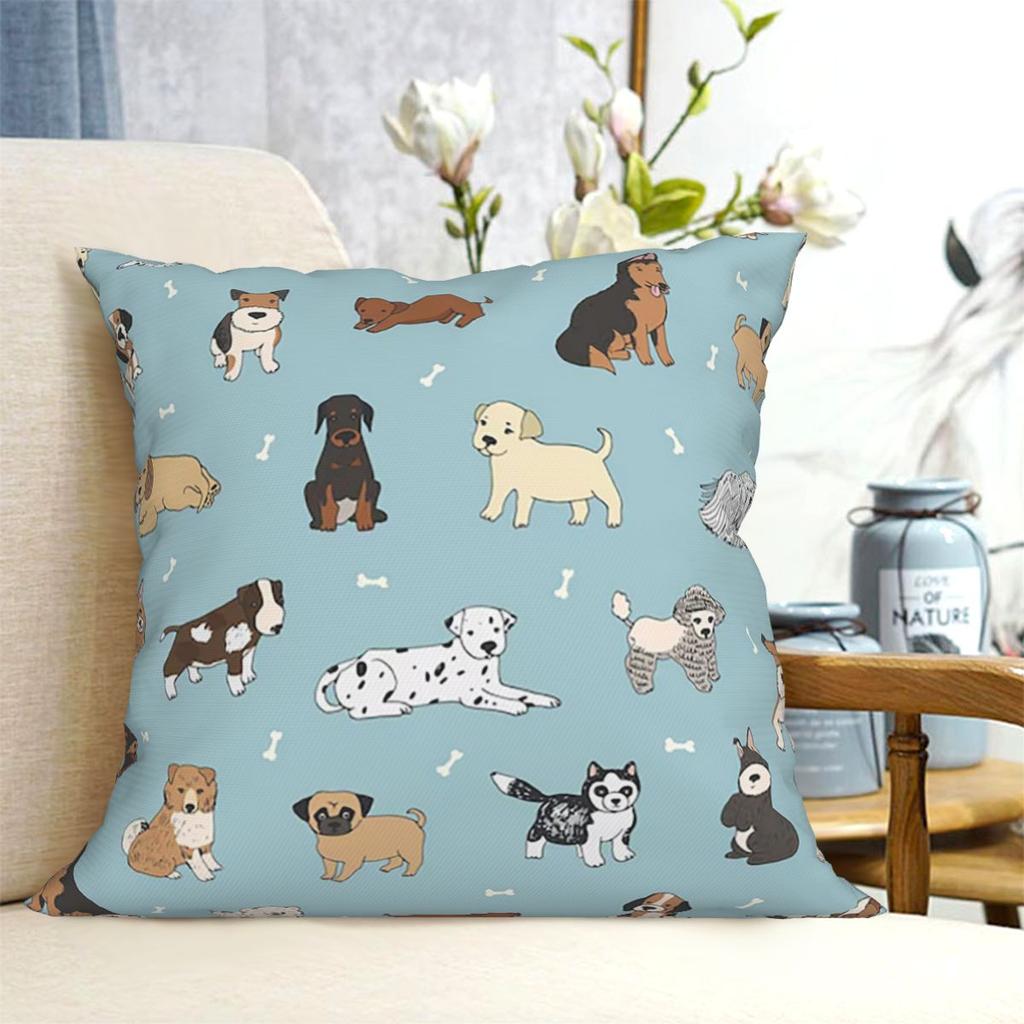 Puppy Dog Square Pillowcase Pillow Cover Cushion Decor Comfort Throw Pillow for Home Bedroom