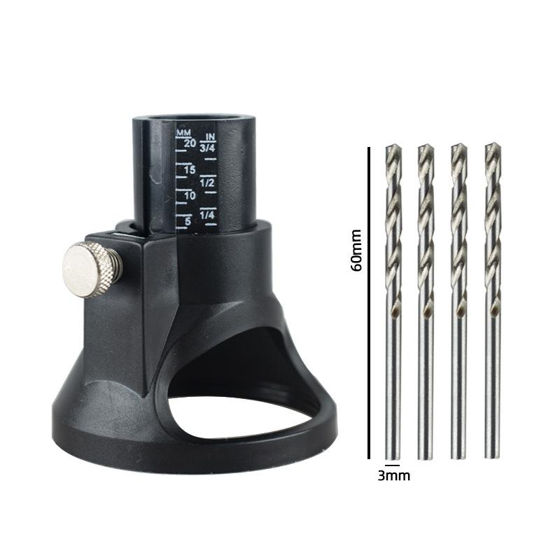 Guide Attachment Twist Drill Bit Rotary Router Milling Cutter Wood Carving Tool Kit Dedicated Locator Woodwork Tool For Dremel