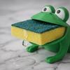 3D tištěný stojan na houbičky ve tvaru žáby, odkapávač na utěrky, mýdlo na koupelnovou desku