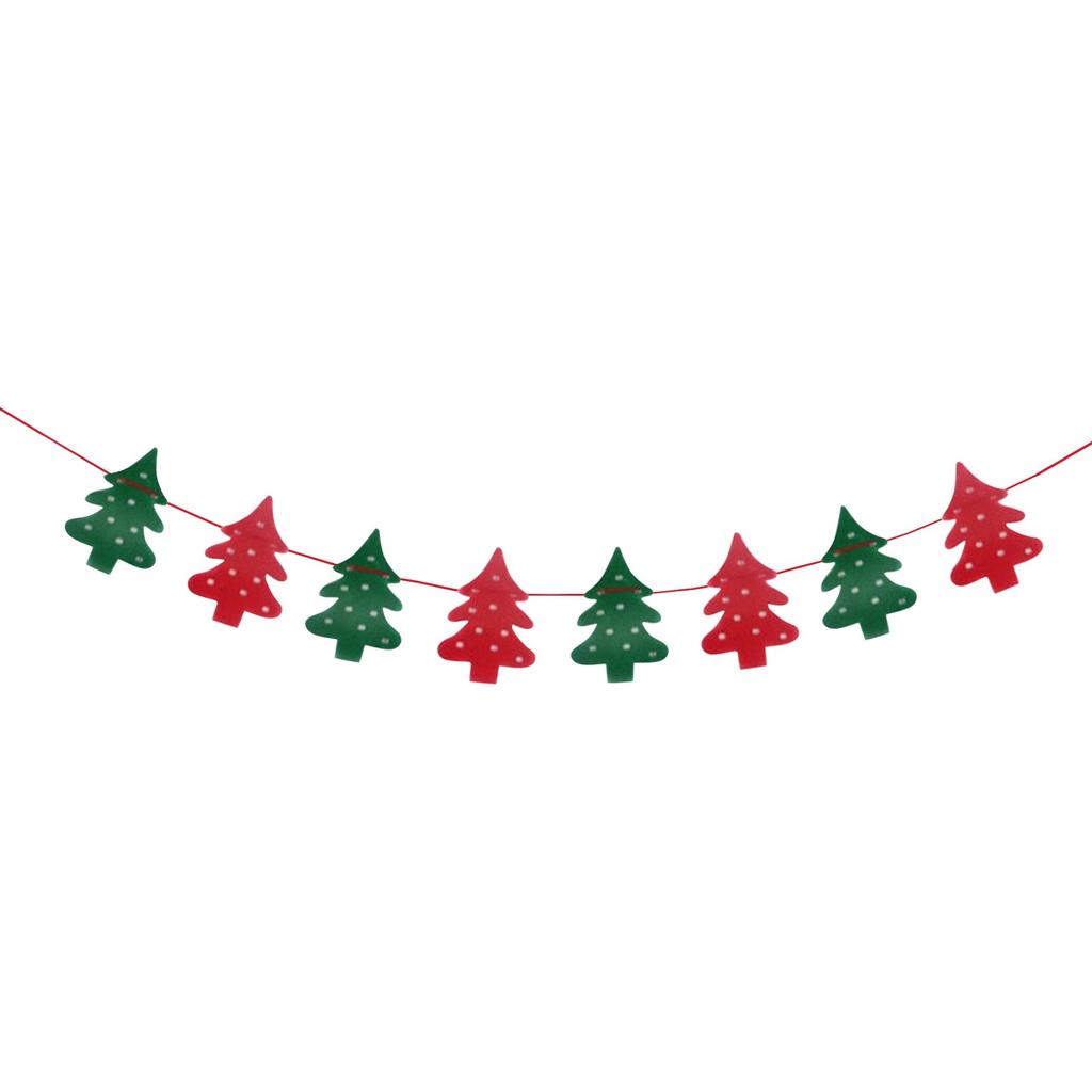 Christmas Decoration Supplies, Hanging Flags, Scene Arrangement, Non-Woven Fabric, Flag Pulling