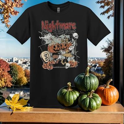 Nightmare On Main Street Mickey T-shirt T Shirt Men Women Unisex Tshirt SY550