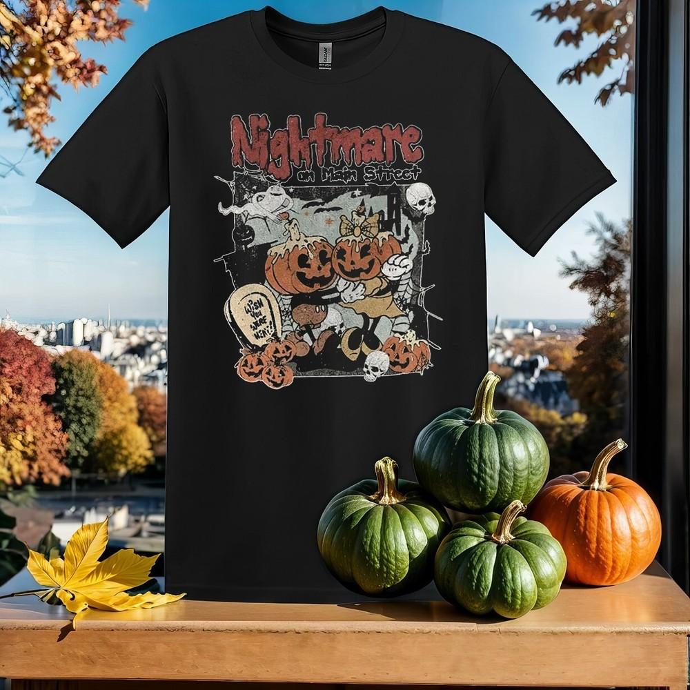 

Nightmare On Main Street Mickey T-shirt T shirt Men Women Unisex Tshirt SY550 2XL