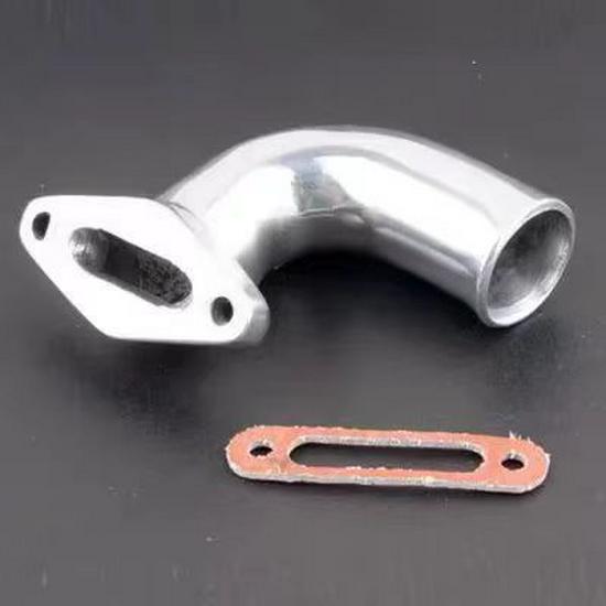 HSP 1:10 Nitro Car Aluminum Exhaust Muffler with Elbow Rubber Hose 102009 02026