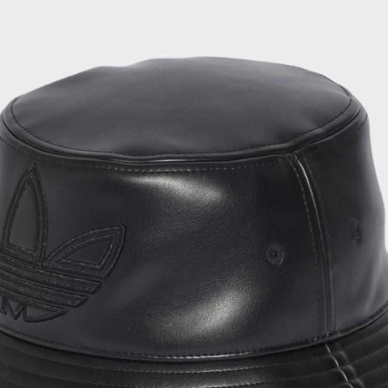 ★adidas★ Trefoil Leather Bucket Hat Black IY4055 Adidas Trefoil Leather Bucket Hat Black Iy4055 – buy the