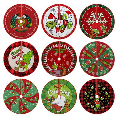 Christmas Tree Crafts Decoration Bottom Tree Skirt Tree Circumference Cartoon Print