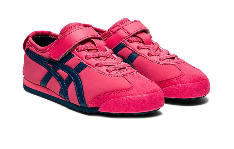 Onitsuka Tiger MEXICO 66 PS Slip Resistant Abrasion Resistant Low top Kids Lifestyle Shoes Plum Red 1184A141-700