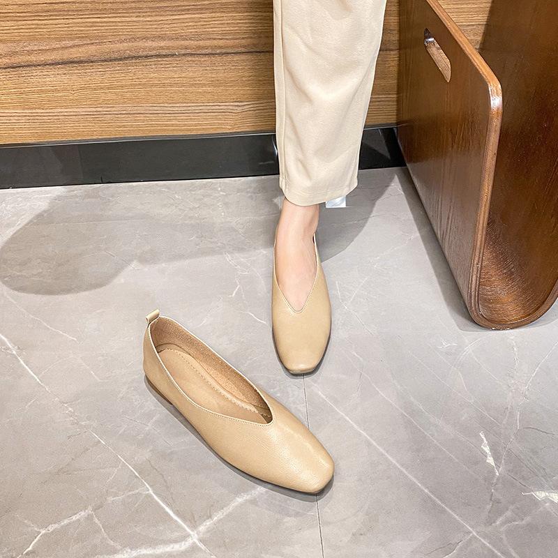 Women Shoes Flat Shoes Spring New Grandma Shoes Flat Heel Women Shoes