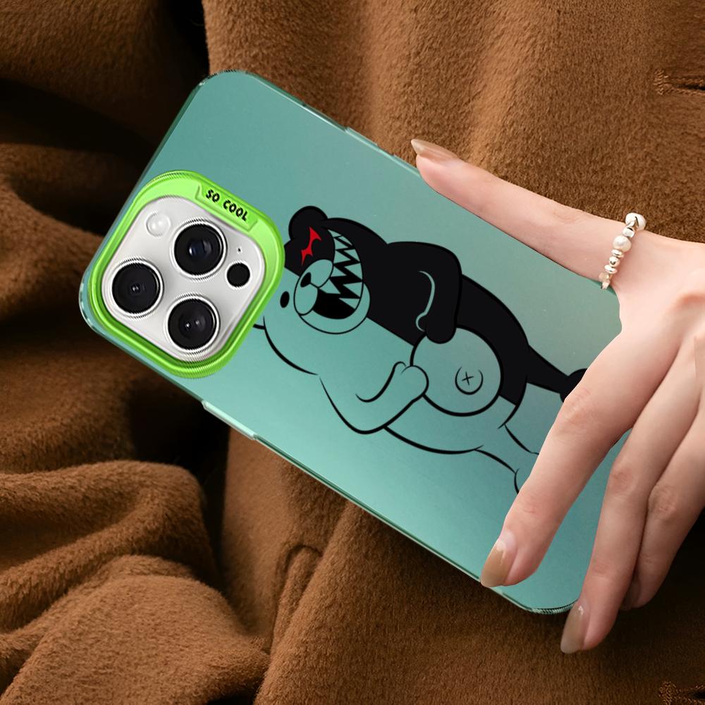 Danganronpa Junko Enoshima Monokuma Phone Case For IPhone 16 15 14 13 12 11 Pro Max X XR XSMAX 8 Matte Shockproof Back Cover