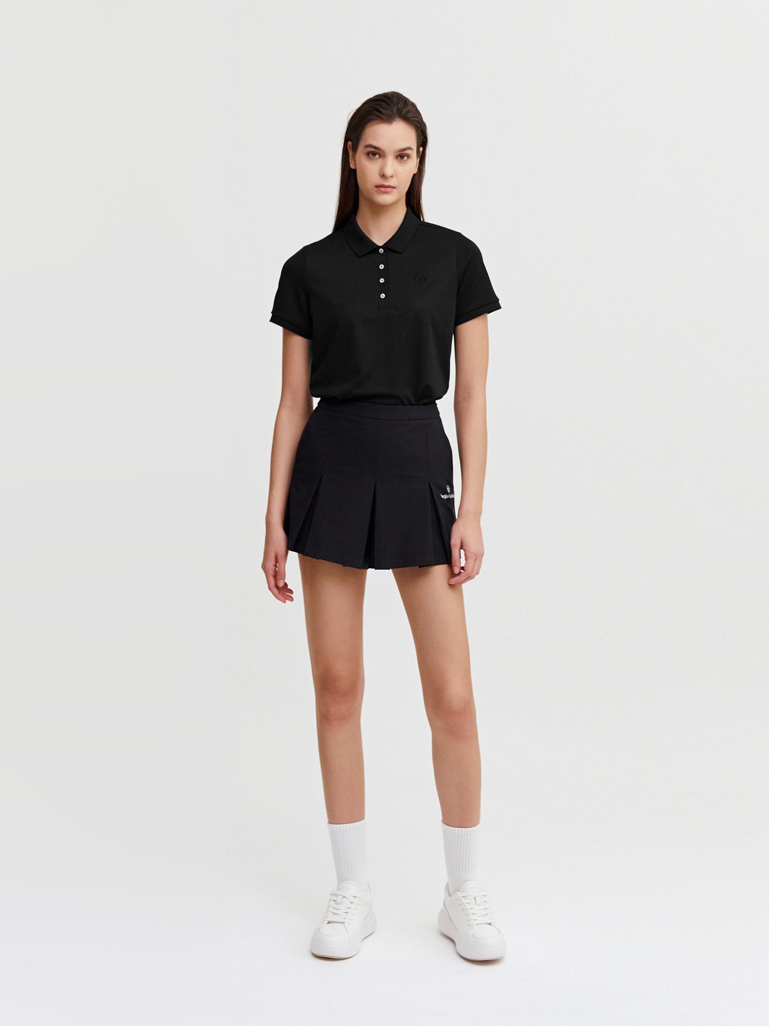 W Essential Pique Short Sleeve Polo Shirt Bgs/Xs