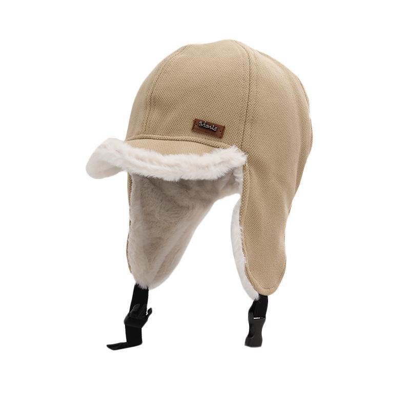 Fashion Velvet Ear Protectors Children Autumn and Winter Cycling Warm Cap Fashion Cold-proof Flying Hat