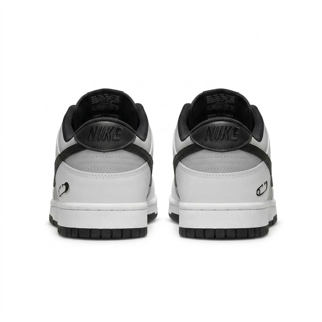 Nike Dunk Lemon Joy Abrasion Resistant Cushioning Low top Skateboard Shoes Men's Black Gray DD1391-100(Team778-)