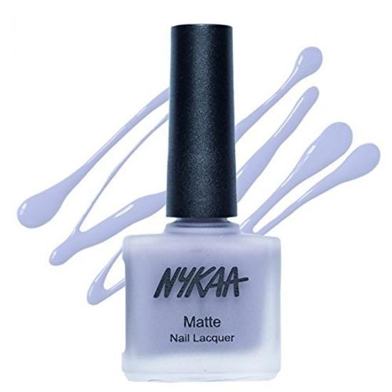 Nykaa Matte Nail Enamel - Blueberry Frosting (Shade No.16) (9 Ml)