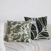 Grüner Kissenbezug, Kissen mit floralen Tuftings, Sofakissen, High-End-Musterzimmer-Dekokissen, Wohnaccessoire