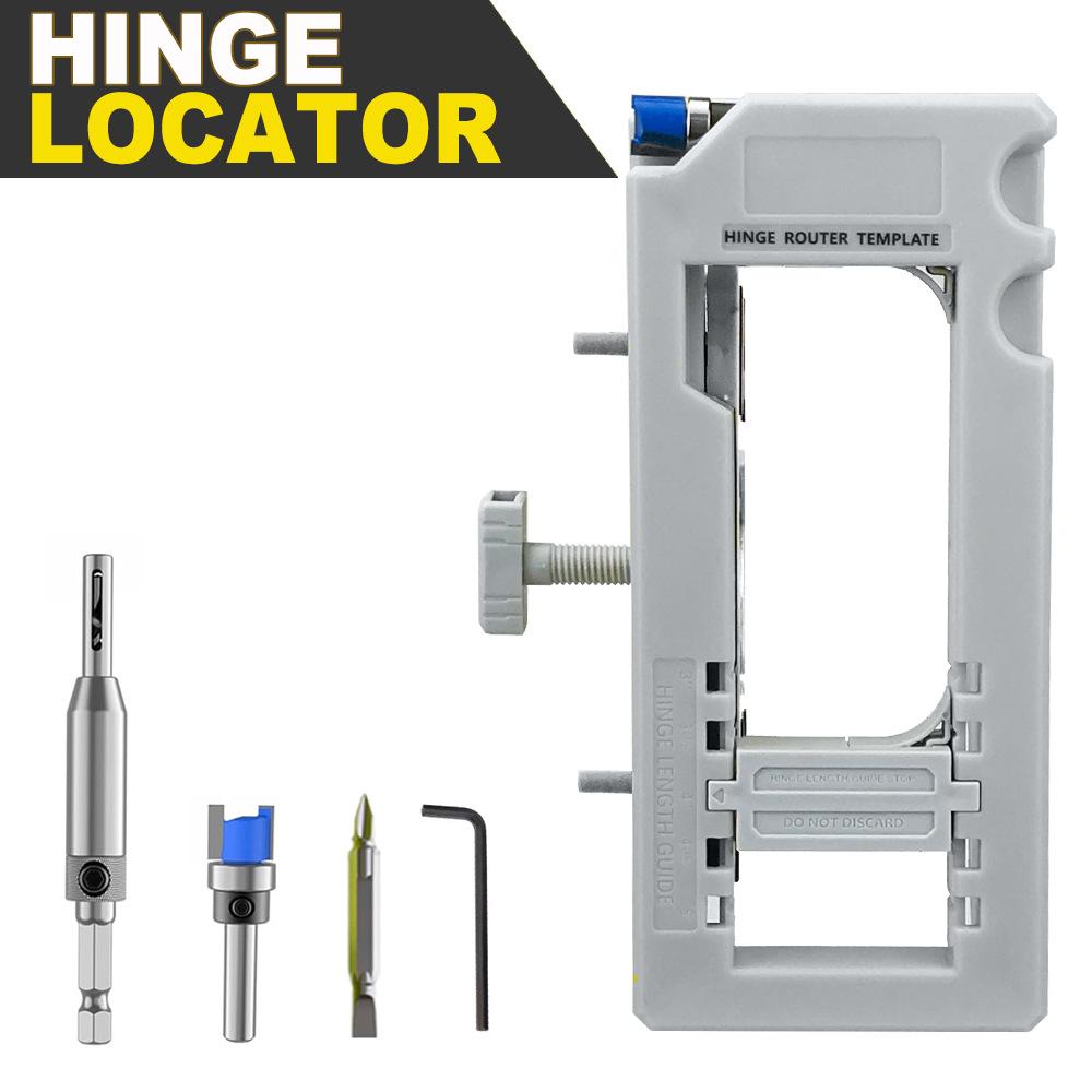Plastic Hinge & Door Lock Hole Positioner, Drilling Locator for Hardware Installation