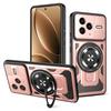 For Magsafe Wireless Charging Cover For Xiaomi Poco F7 Pro F7 Ultra Phone Case Armor Ring Magnetic Stand Holder Coque Funda Capa