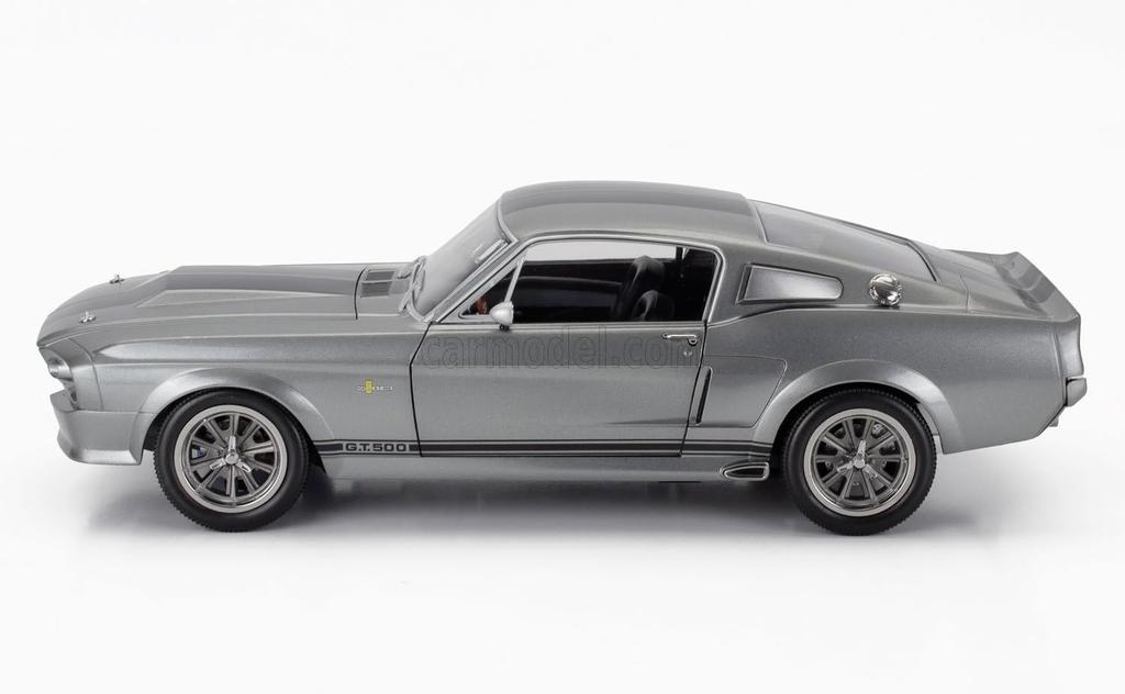 1/12 Scale American Car Model Mustang KK-SCALE 1/12 Mustang Shelby GT500 Eleanor Coupe 1967 Gray/Black KKDC120171