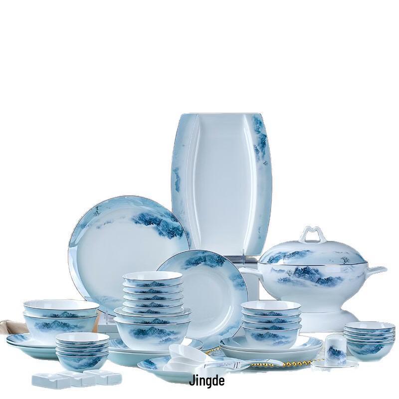 Ru Han 60-Piece Bone China Dinnerware Set