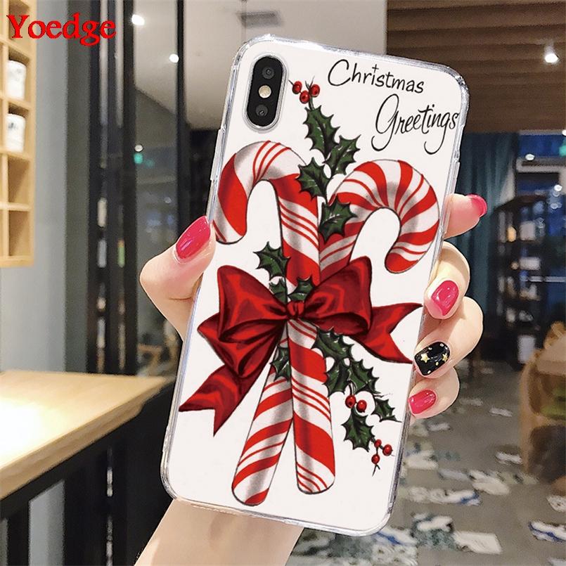 Merry Christmas Snowman Phone Case For iPhone 5 5S SE 5C 6 6S 7 8 Plus 4 4S 11 Pro XR XS Max X TPU Xmas Cover For iPhone XR Case
