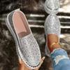 Mode Damen Schuhe Plateau Slipper Flache Damen Vulkanisierte Schuhe Outdoor Kristall Sneaker Mode Bordüren Übergröße Casual Sneaker